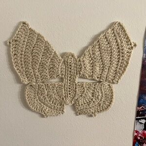 Handcrafted Crochet Butterfly Wall Decor